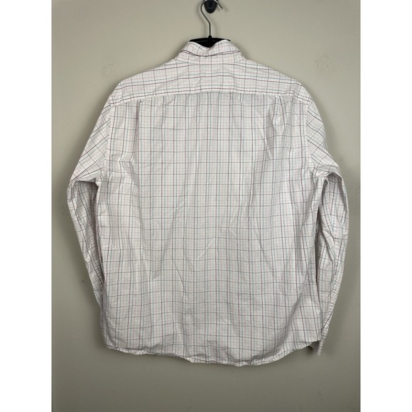 J.Crew Flex Washed Shirt Mens XL Slim White Plaid Cotton Casual Business NWOT - Picture 3 of 7